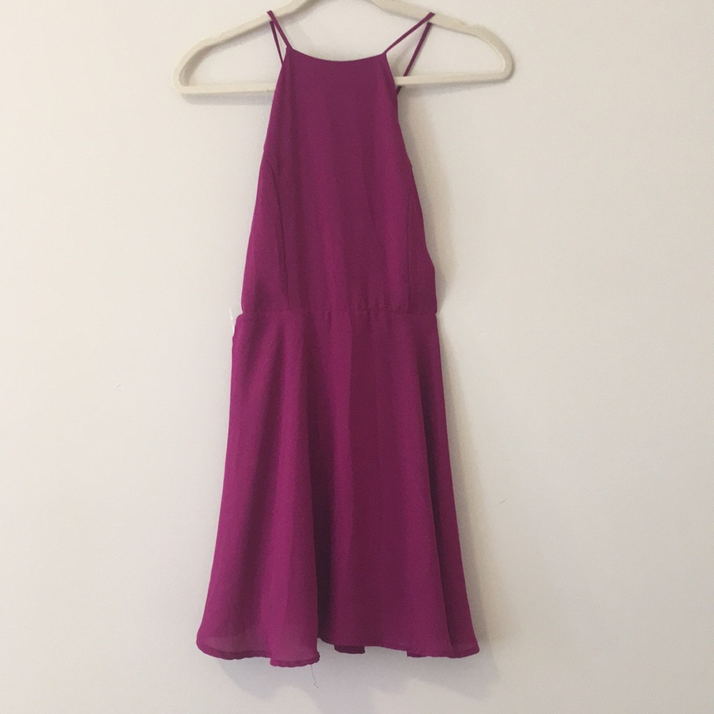 Flirty open back dress